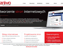 Tablet Screenshot of aniwo.pl